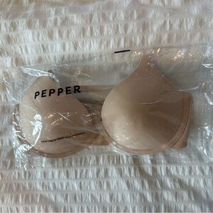 Pepper Simply Smooth T-Shirt Bra, Buff, 34B